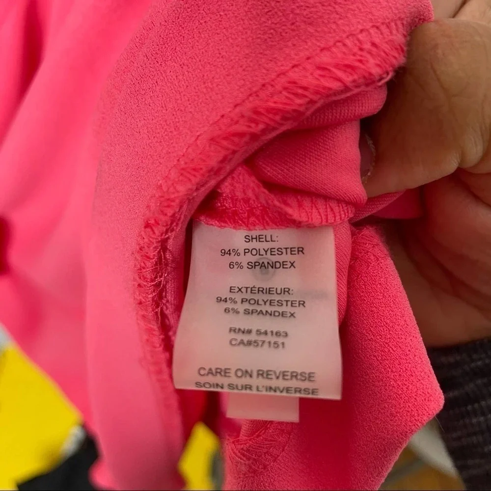 Ivanka Trump Pink Sheath Dress with Ruffle Overlay Size 12 - Picture 8 of 10